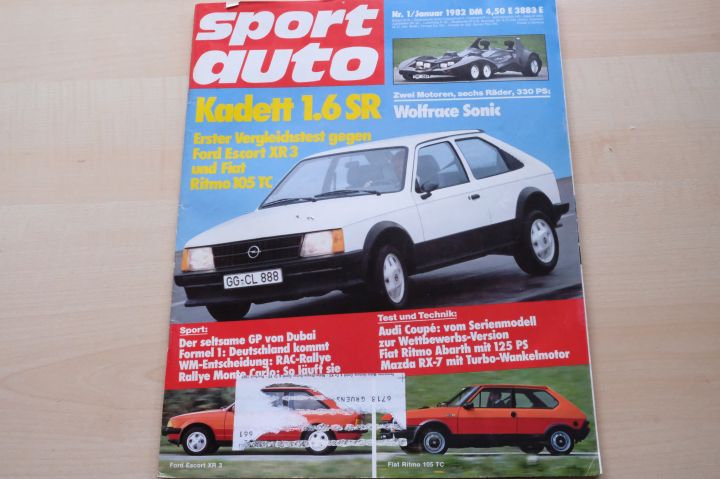 Deckblatt Sport Auto (01/1982)